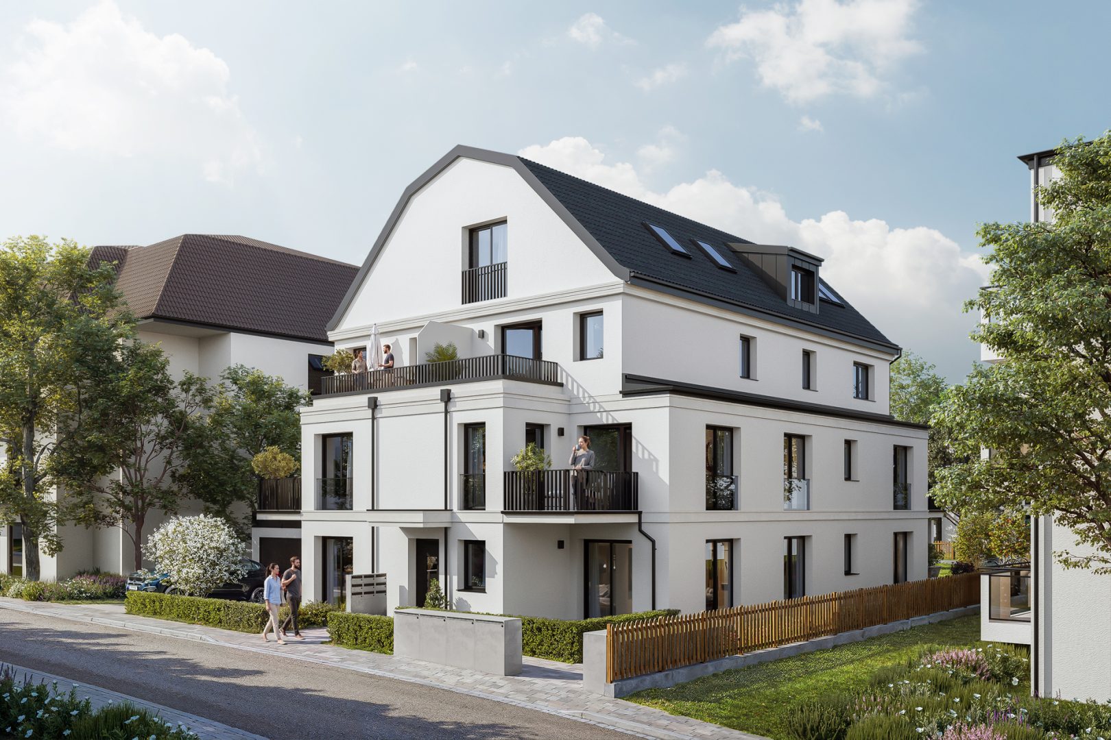Hausansicht Straße